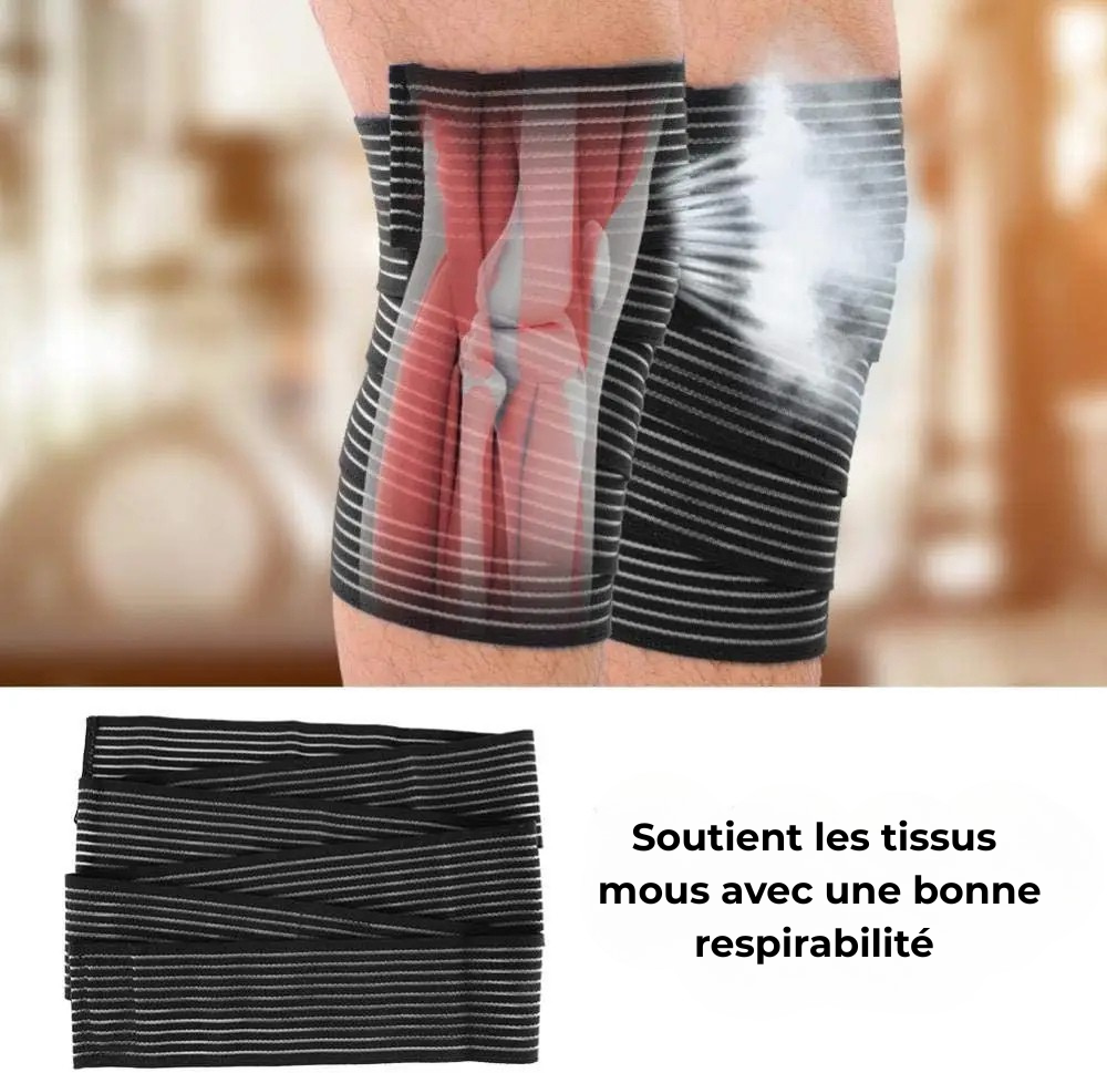 Bande de Compression Élastique Multifonction – Soutien Renforcé pour Genou, Coude et Jambe – MyPriority®