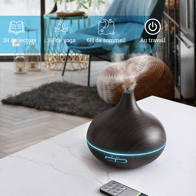 Diffuseur d’Huiles Essentielles & Humidificateur – Équilibre Naturel | MyPriority