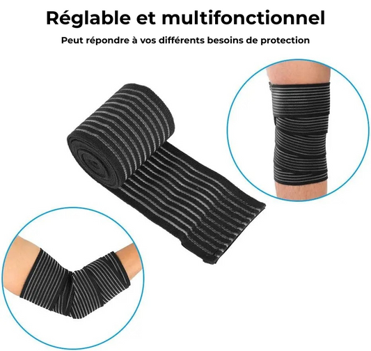 Bande de Compression Élastique Multifonction – Soutien Renforcé pour Genou, Coude et Jambe – MyPriority®
