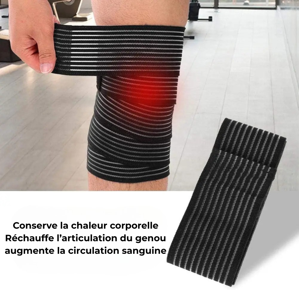 Bande de Compression Élastique Multifonction – Soutien Renforcé pour Genou, Coude et Jambe – MyPriority®