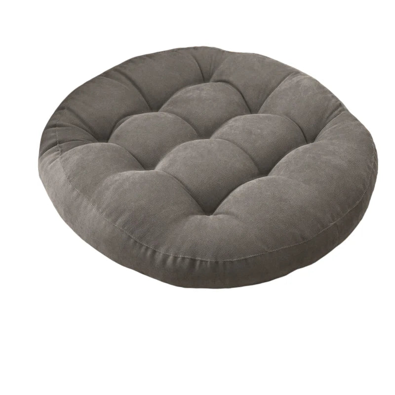 🧘‍♂️ Coussin de Sol Rond en Velours Côtelé – L’alliance du confort et de l’énergie douce 🌿 Confort premium | 🎯 Récupération naturelle | 💛 Style cocooning