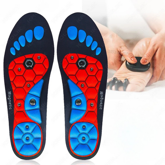 Semelles magnétiques de massage orthopédiques – Réflexologie plantaire, soulagement des douleurs, 3 coloris