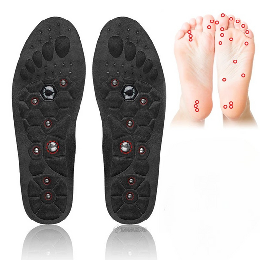 Semelles magnétiques de massage orthopédiques – Réflexologie plantaire, soulagement des douleurs, 3 coloris