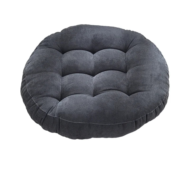 🧘‍♂️ Coussin de Sol Rond en Velours Côtelé – L’alliance du confort et de l’énergie douce 🌿 Confort premium | 🎯 Récupération naturelle | 💛 Style cocooning